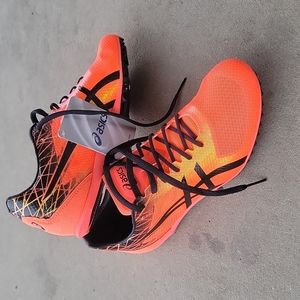 🔥ASICS🌌COSMORACER🌌MD🏃Neon Orange🏃‍♂️& Black🔥Track&Field🏃Size 7🏃‍♂️NWT!🔥
